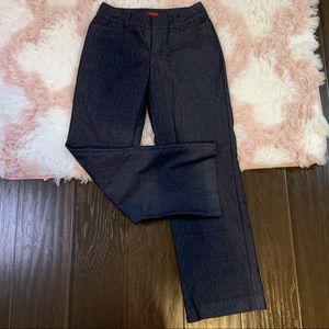Merona Dark Wash Stretch Bootcut Work pants Women's Size 6